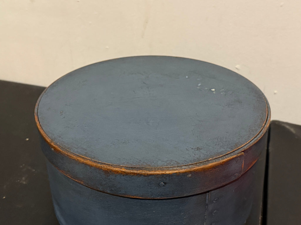 Early Antique Pantry Box in Blue Paint