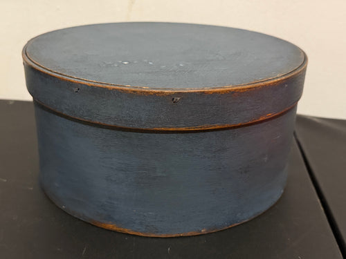 Early Antique Pantry Box in Blue Paint